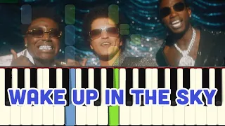 🎹Gucci Mane, Bruno Mars, Kodak Black - Wake Up in The Sky (Piano Tutorial Synthesia)❤️♫