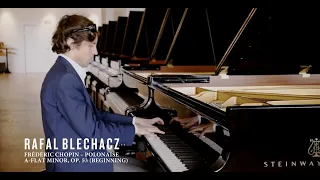 Rafał Blechacz performs Chopin's Polonaise in A-Flat Major at Steinway & Sons Hamburg (Pt. 1)