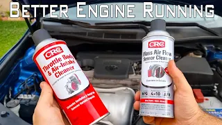 Your car will Run better After using these/How to clean Mass Air flow sensor/Cleaning Throttle body