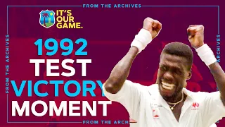 Curtly Ambrose Wraps Up Win + Crazy Victory Celebrations! | 1992 Test v South Africa