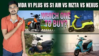 Hero Vida V1 Plus vs Ola S1 Air vs Ather Rizta vs Ampere Nexus - EV Bro