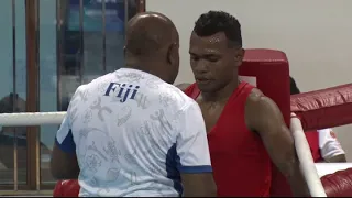 Pacific Mini Games Boxing Fights Fiji  PNG and Marshall