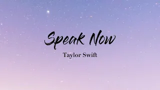 Speak Now - Taylor Swift (Lyrics Video)