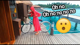 She nearly fell in the water :O - Maldives Vlog