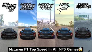 McLaren P1 Top Speed in All NFS Games - McLaren in Need for Speed