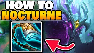 How I play Nocturne Jungle with LOSING LANE | Nocturne Jungle Season 14 Gameplay Guide Runes & Build