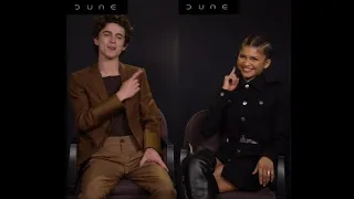 Timothee Chalamet and Zendaya in a French interview