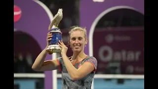 Elise Mertens' Road to the Title | Beating Halep, Kerber & Bertens | 2019 Qatar Total Open