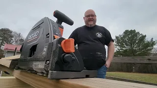 RIDGID TRACK SAW  REVIEW & TRIGON TRACK SAW CLAMPS