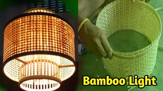 HOW TO MAKE A AMAZING BAMBOO LAMP // Bamboo decorative light