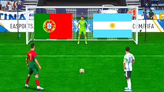 FIFA 23 - PORTUGAL VS ARGENTINA I RONALDO VS MESSI I PENALTY SHOOTOUT I FIFA WORLD CUP QATAR 2022 I