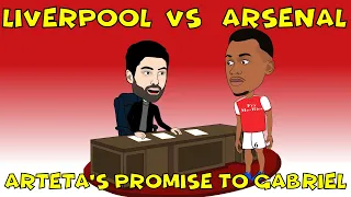 Liverpool vs Arsenal Arteta Prepares Gabriel