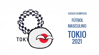 JUEGOS OLÍMPICOS FÚTBOL MASCULINO TOKIO 2021 | RESUMEN COUNTRYBALLS • "DANI ALVES"