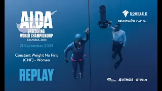 AIDA Depth World Championship Limassol 2023 - Constant Weight No Fins (CNF) - Women