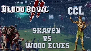 Blood Bowl 2 - Skaven (the Sage) vs Wood Elves - CCL G1