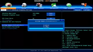 Set RAM Speed with Intel XMP in Gigabyte AMI EFI/Bios on Intel 50-90 series Chipsets