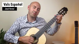 José Ferrer - Vals Español (Ejercicio No.9) | Classical Guitar Study played by Jonathan Richter