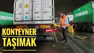 CONTAINER TRANSPORTATION A WORKDAY / Beautiful roads of France