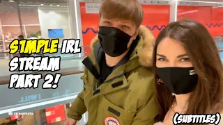 s1mple IRL stream with GF (PART 2)(subtitles)