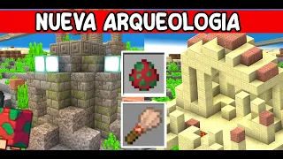 NUEVAS ZONAS DE ARQUEOLOGÍA Y EL SNIFFER Minecraft bedrock 1.20