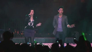 Demi Lovato and Joe Jonas sing "Make a Wave" live in Epcot at Walt Disney World