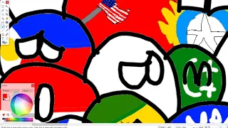 WWII allies VS axis | Redo | Countryball Speedart #8