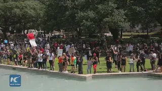 Peaceful rally, march held in U.S. Houston for George Floyd