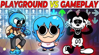 FNF Character Test | Gameplay VS Playground | Gumball World | Pow Hacker | Suicide Mouse | FNF Mods