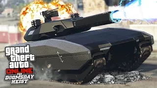 GTA 5 DOOMSDAY HEIST!! *FUTURISTIC TANK w/ RAILGUN CANNON!* (GTA 5 Online Heists)