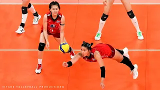 Thailand Volleyball Team Never Give Up - Mega Rally World Cup 2022