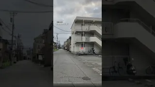 【地震の瞬間】大きく揺れる電柱や電線…道路に走るひび割れ　地震発生時の富山市内の様子は　#shorts #地震 #能登半島地震