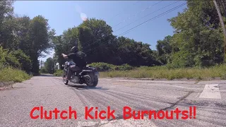 Harley Davidson Forward Controls Rolling Burnouts (Tips and Tricks)!!