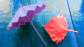 ☂️How To Make a Paper Umbrella That Open And Close ☂️ Origami Umbrella ☂️