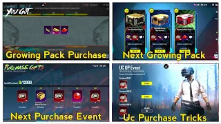 😱 Uc Purchase Event | Next Growing Pack | 50 Uc Voucher Purchase | Bgmi upcoming events