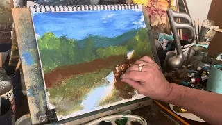 Watercolor | Meremac River Watercolor color for beginners | Let’s talk frustrations & positive | Art