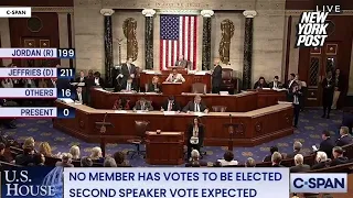 Jim Jordan officially short of votes to become speaker; NY's Hakeem Jeffries bests him by 12 votes