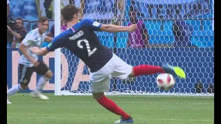 Second poteau PAVARD en DIRECT TF1 - France vs Argentine BUT INCROYABLE du 2-2 le 30 Juin 2018