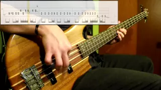 Stone Temple Pilots - Trippin' On A Hole In A Paper Heart (Bass Cover) (Play Along Tabs In Video)