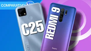 Realme C25 VS Xiaomi Redmi 9  | Comparativo