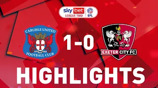 HIGHLIGHTS: Carlisle United 1 Exeter City 0 (30/1/21) EFL Sky Bet League Two