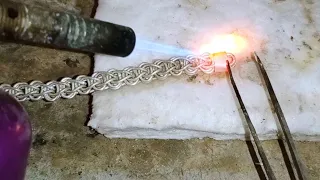 Making silver jewellery chain bracelet design ! Silver bracelet making process