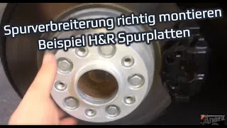 Spurverbreiterung // Spurplatten montieren H&R DRA System: Beispiel BMW E90