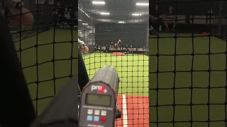 This is what a 91 MPH Fastball looks like from home plate