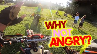 Angry People VS Dirt Bikers - Woman Why Happy?