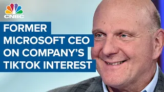 Microsoft's interest in TikTok is exciting: Former CEO Steve Ballmer