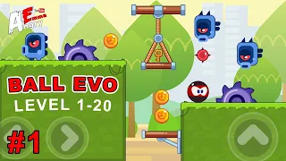 Ball Evolution - Bounce and Jump - Gameplay #1 level 1-20 + BOSS (Android)