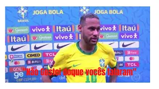 Entrevista de Neymar após Brasil x peru