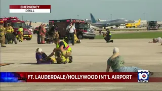 Emergency drill held at Fort Lauderdale-Hollywood International Airport