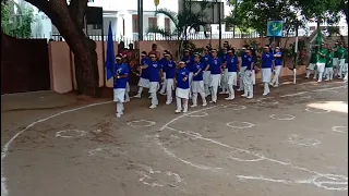 Fusco's Annanagar. Independence Day 2022-23. Flag Hoisting, March past.