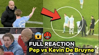 Kevin De Bruyne angry vs Pep Guardiola substitution decision